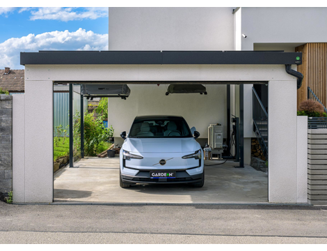 GARDEON® Carport with safety garage door
