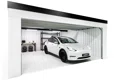 Garden house with Hormann safety garage door