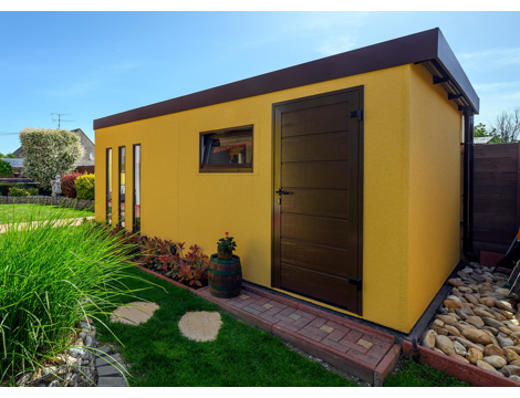 GARDEON® Garage with door, window and 4 skylights