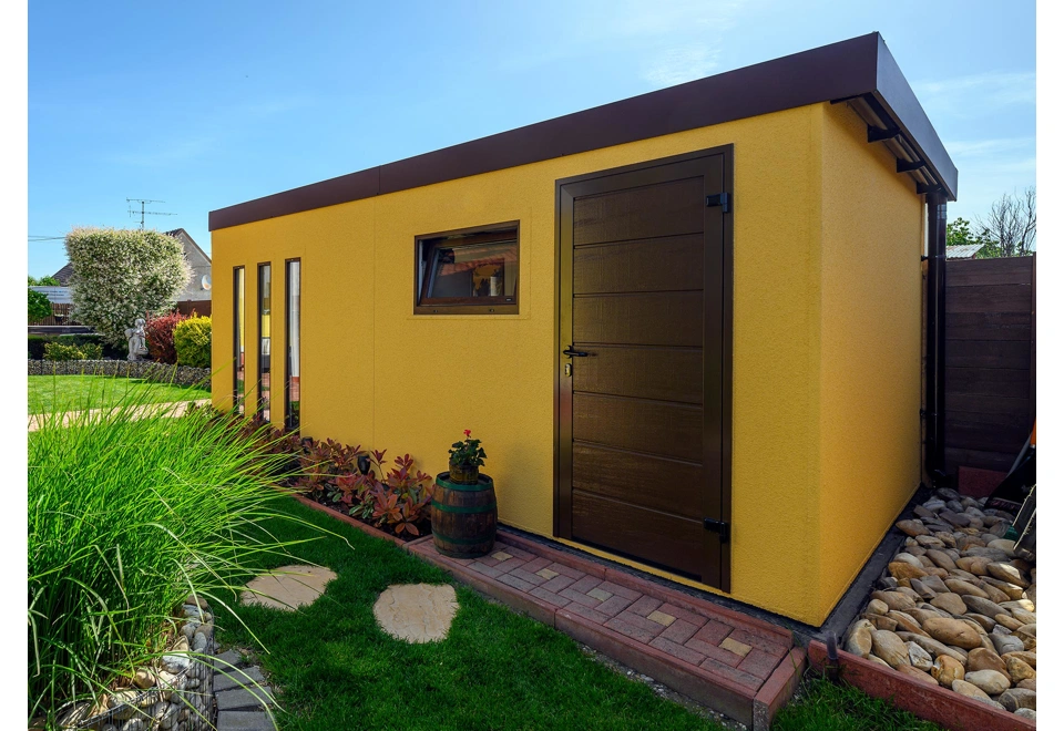 GARDEON® Garage with door, window and 4 skylights