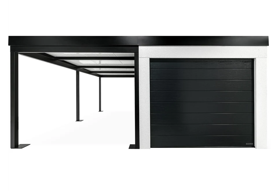 GARDEON® Garage with door, window and carport
