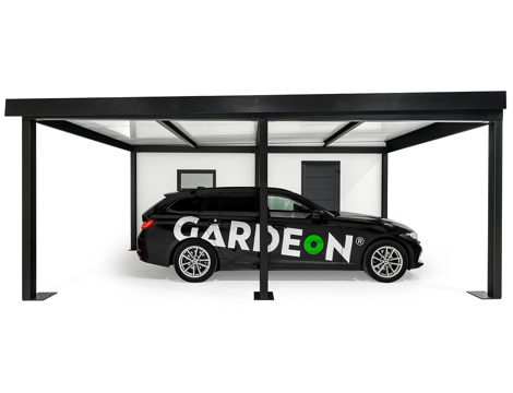 GARDEON® Garage with door, window and left carport