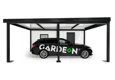 GARDEON® Garage with door, window and left carport