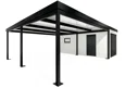 GARDEON® Garage with door, window and left carport