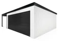 GARDEON® Garage with door, window and left carport