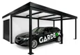 GARDEON® Garage with door, window and right carport