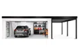 GARDEON® Garage with door, window and right carport