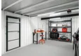 Garden house with Hormann safety garage door