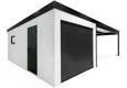 GARDEON® Garage with door, window and right carport