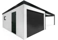 GARDEON® Garage with door, window and right carport