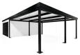 GARDEON® Garage with door, window and right carport