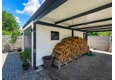 GARDEON® Garage with door, window and right carport