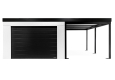 GARDEON® Garage with door, window and right carport