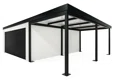 GARDEON® Garage with door, window and right carport