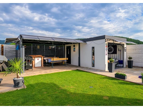 GARDEON® Garage with door, window, skylight and carport