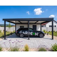 GARDEON® Garage with Hörmann Sectional Garage Door (2500 × 2125 mm) and carport