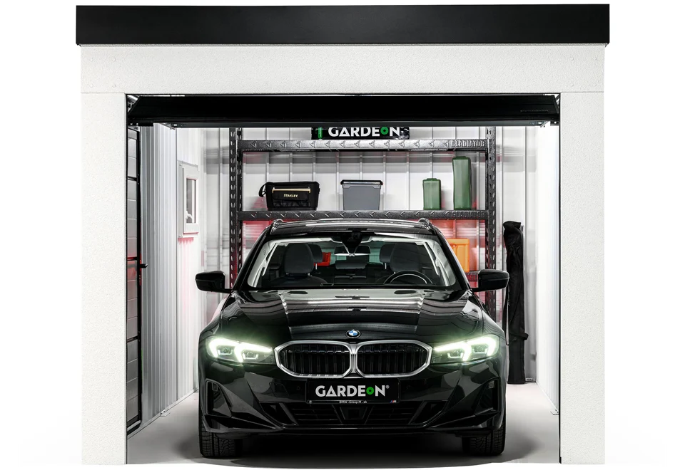 GARDEON® Garage with Hörmann Sectional Garage Door (2500 × 2125 mm)