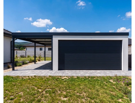 GARDEON® Garage with Hörmann Sectional Garage Door (5000 × 2125 mm) and carport
