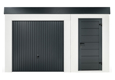 GARDEON® Garden House with door and safety garage door