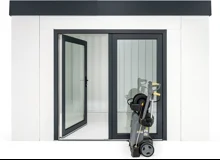 Garden house with double panoramatic door