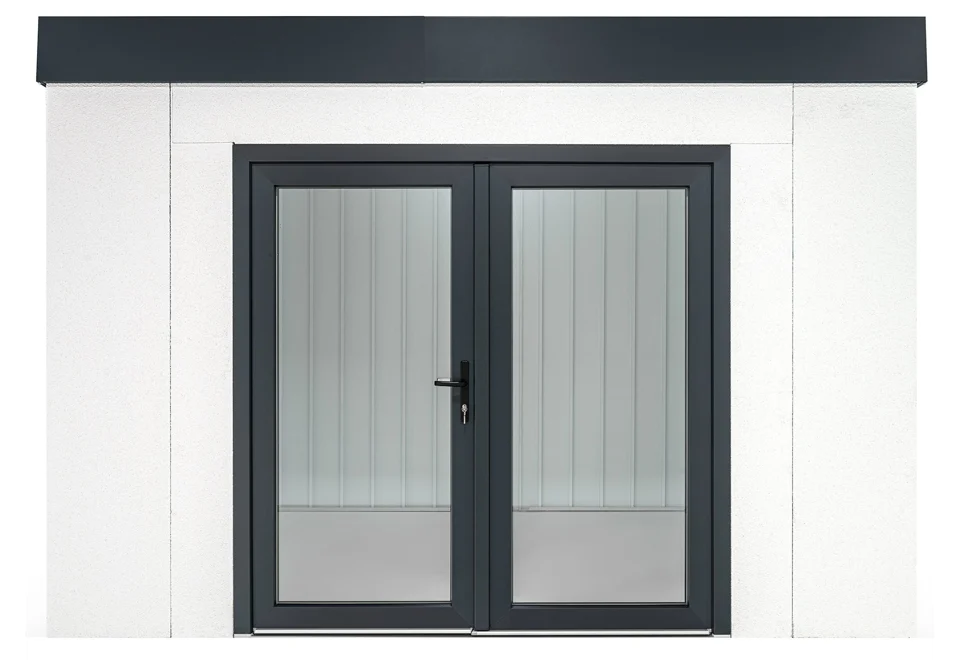 Garden house with double panoramatic door
