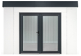 GARDEON® Garden House with Double-Leaf Glazed Door