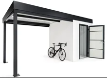 Garden house with carport