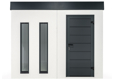 GARDEON® Garden House  with Hörmann door and two skylights