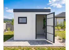 Garden house with Hormann door and window