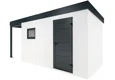 GARDEON® Garden house with Hörmann door and window with carport