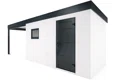 GARDEON® Garden house with Hörmann door and window with carport