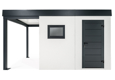 GARDEON® Garden House with Hörmann door, window and carport