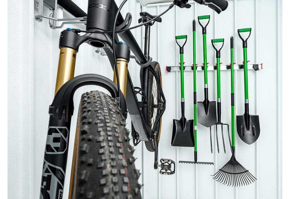 Garden house with carport and window