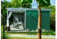 Garden house with Hormann safety garage door