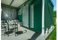 Garden house with Hormann safety garage door