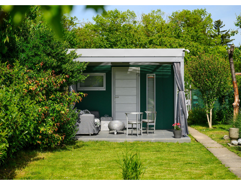 GARDEON® House with door, window, skylight and front carport