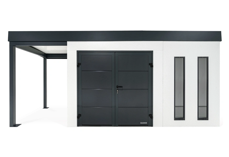 GARDEON® House with double door Hörmann and left carport