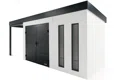 GARDEON® House with double door Hörmann and left carport
