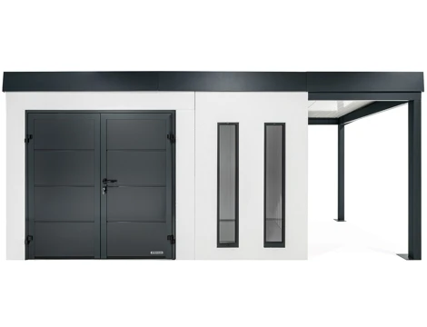 GARDEON® House with double door Hörmann and right carport