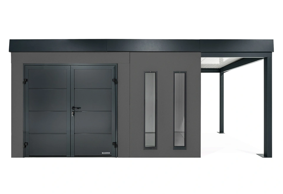 GARDEON® House with double door Hörmann and right carport