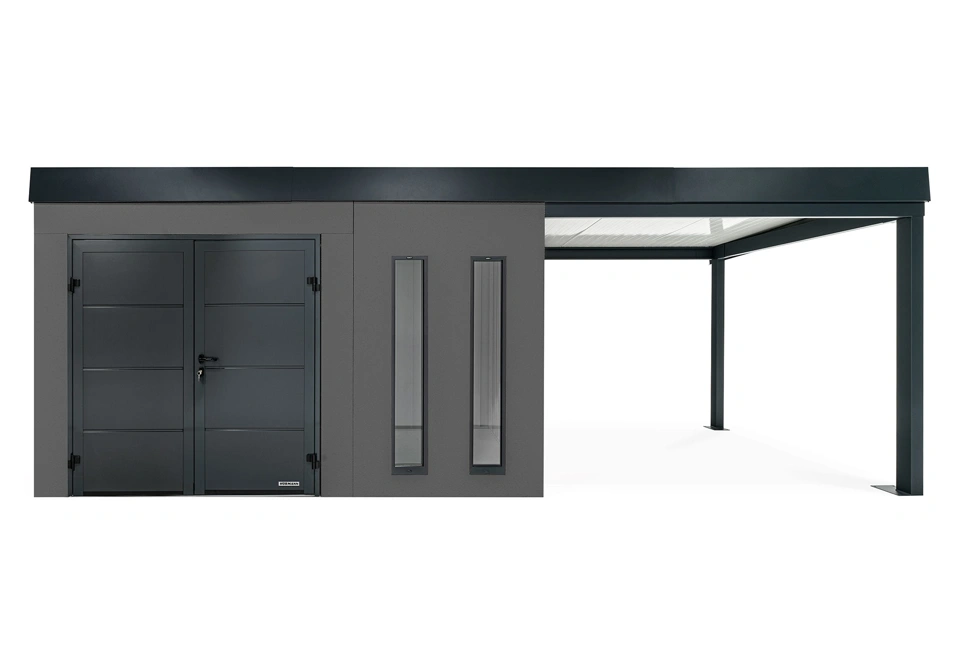 GARDEON® House with double door Hörmann and right carport