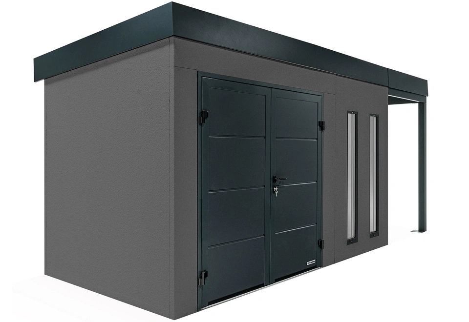 GARDEON® House with double door Hörmann and right carport