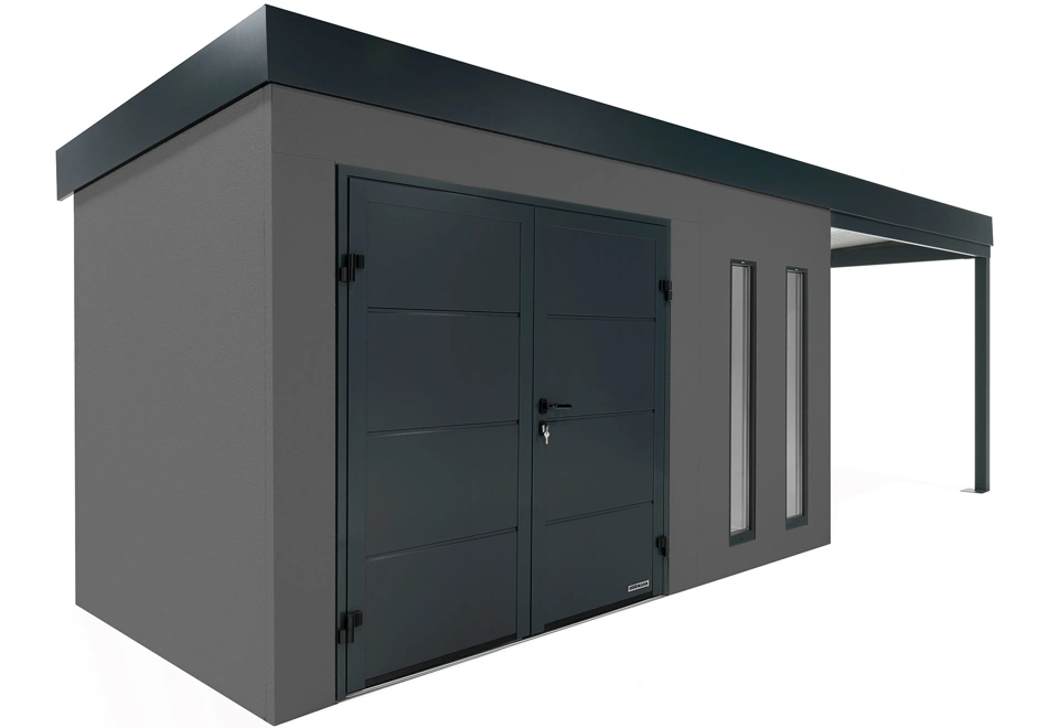 GARDEON® House with double door Hörmann and right carport