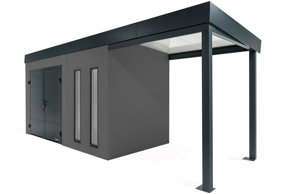 GARDEON® House with double door Hörmann and right carport