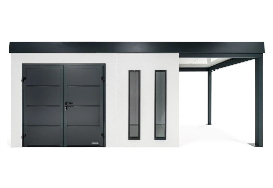 GARDEON® House with double door Hörmann and right carport