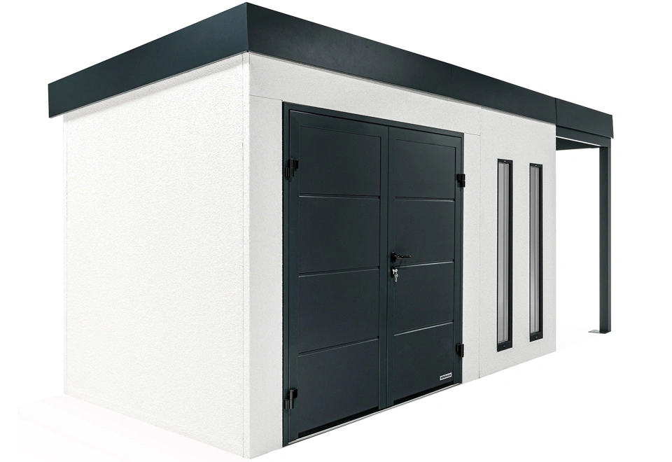 GARDEON® House with double door Hörmann and right carport