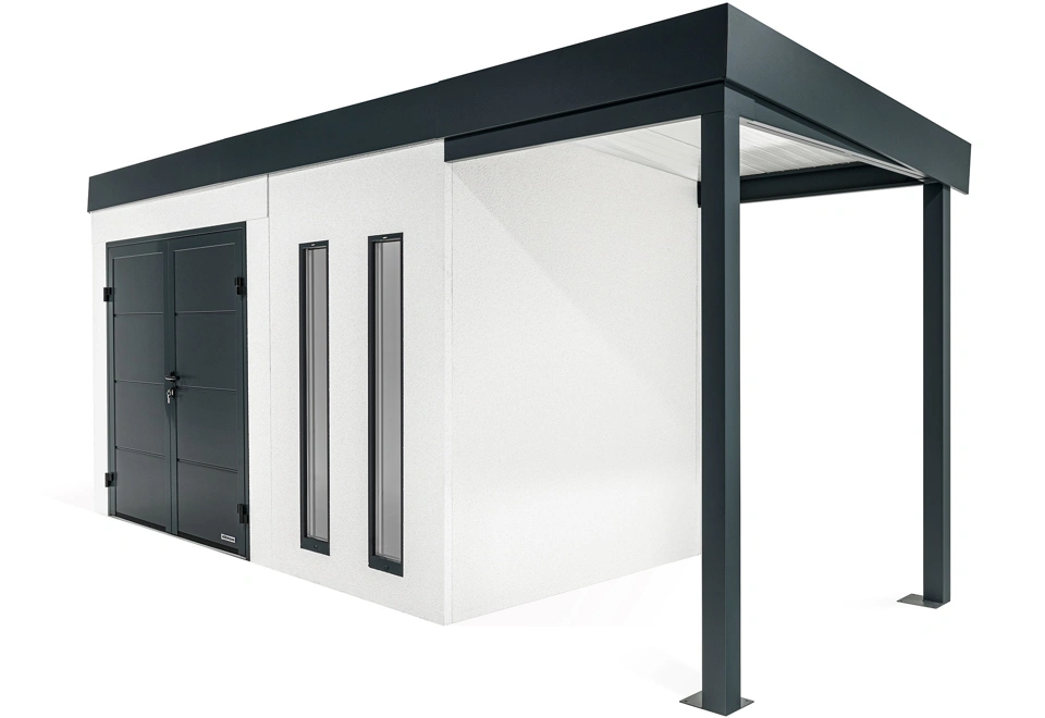 GARDEON® House with double door Hörmann and right carport