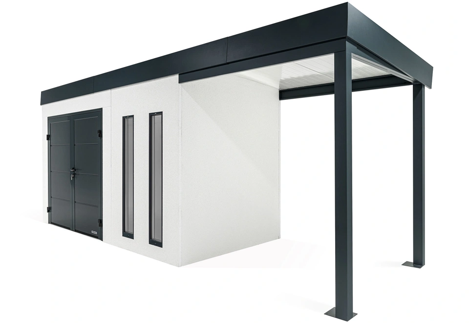 GARDEON® House with double door Hörmann and right carport