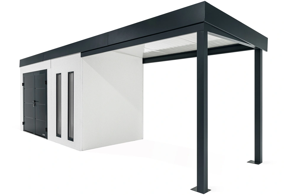 GARDEON® House with double door Hörmann and right carport