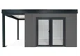 GARDEON® House with double panoramatic door & left carport